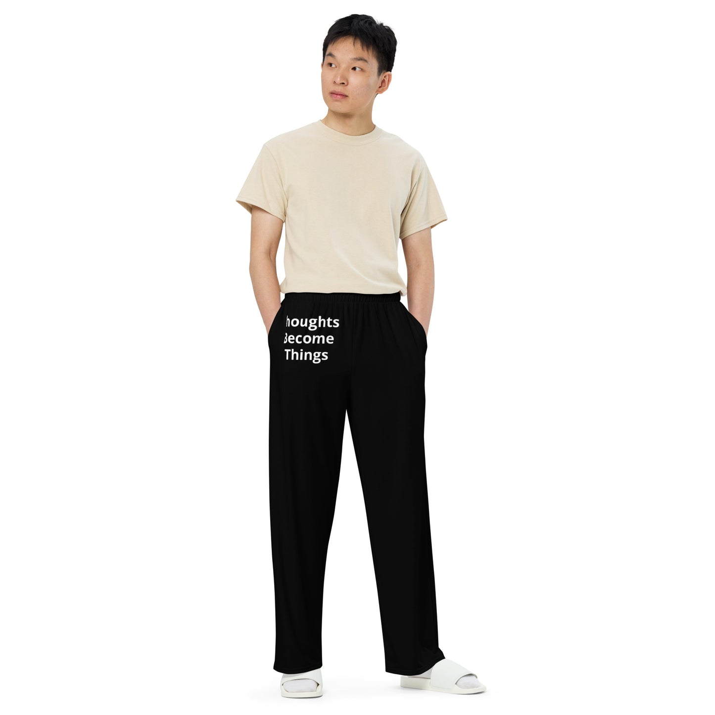 All-over print unisex wide-leg pants